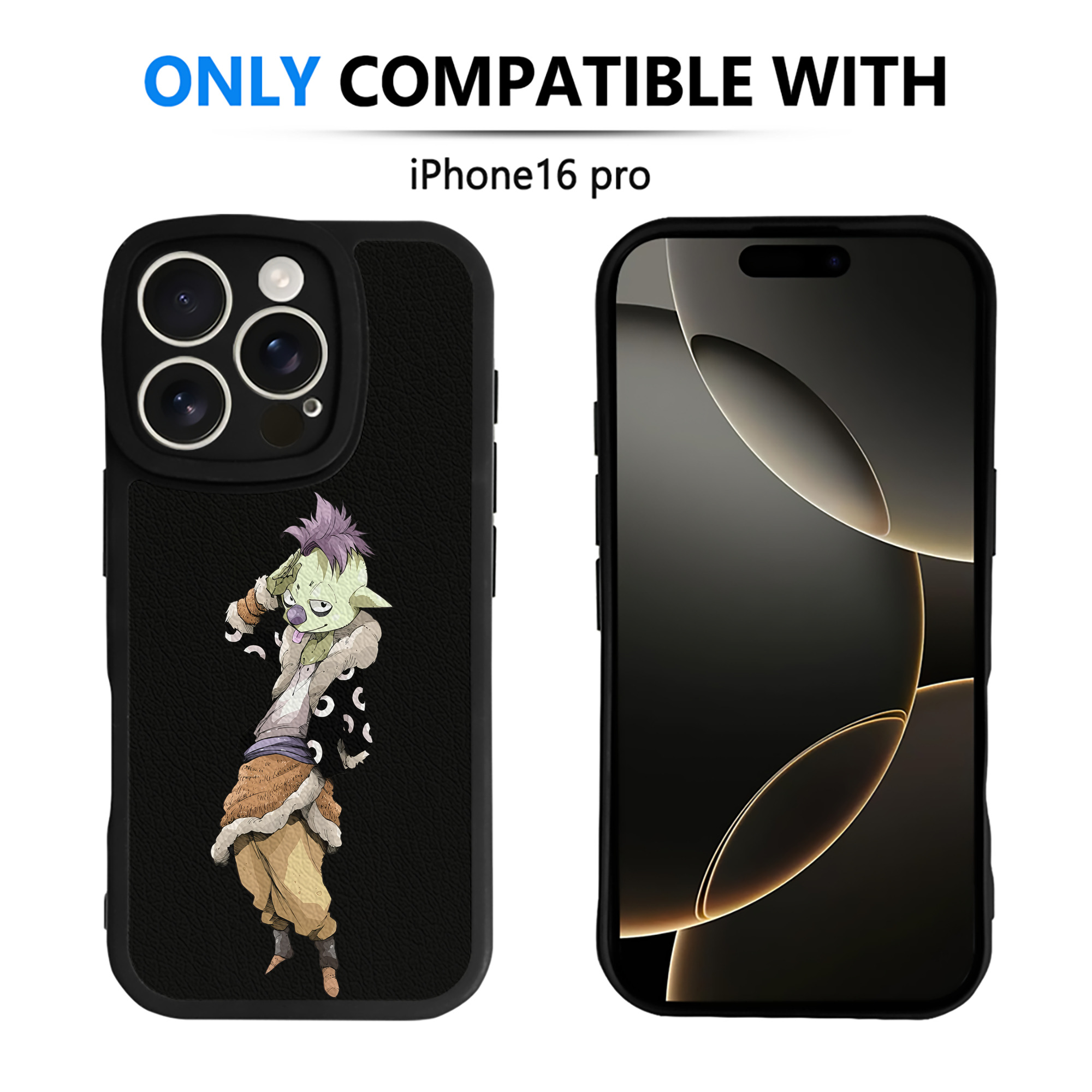 （画像用） 転スラ Regarding Reincarnated to Slime 【iPhone 16シリーズ対応】シリコンスマホケース（レザー調） 材質：シリコン